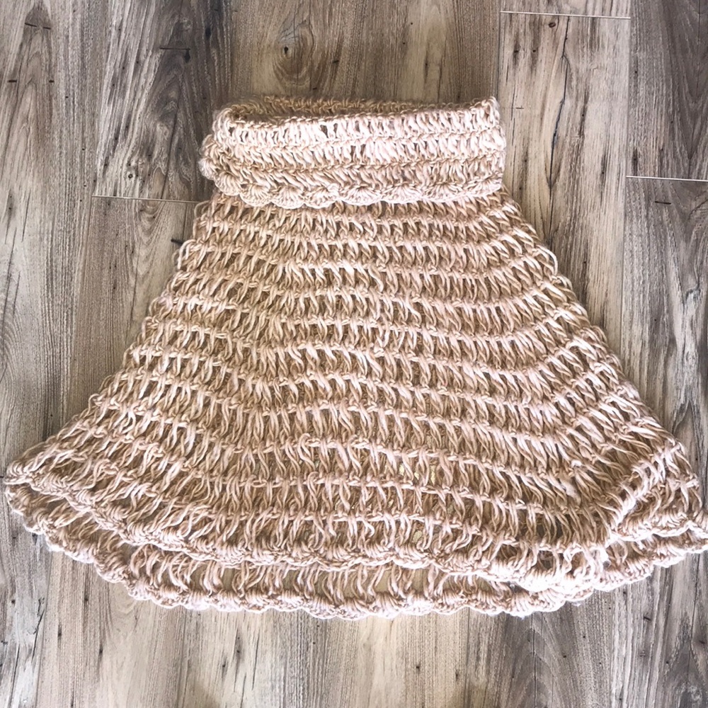 Cowl-neck poncho
